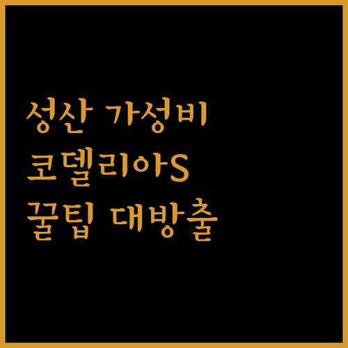 제주 성산 가성비 숙소 추천 코델리아S호텔 리뷰와 꿀팁
