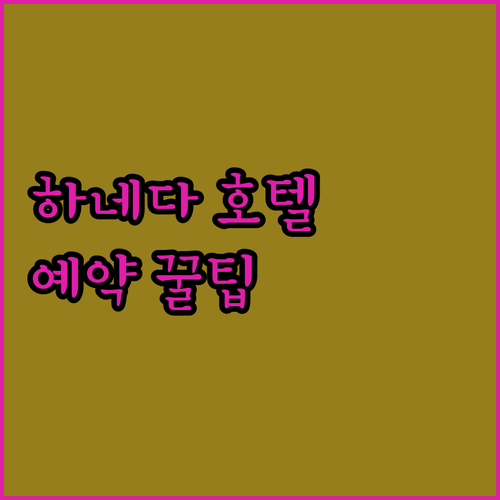 하네다 공항 호텔 예약 꿀팁 놓치면 후회할 정보 공개