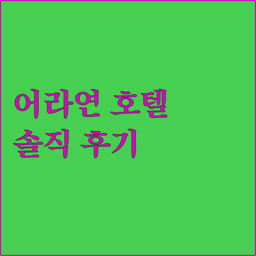 어라연 호텔 방문 후기! 영월 여행의 중심, 과연 어떨까?