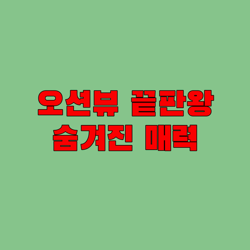 부산 호텔 일루아, 오션뷰 맛집의 숨겨진 매력 대공개!