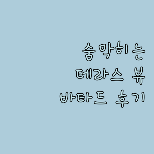 바타드 트랜션트 하우스 숙박 후기 숨막히는 테라스 뷰를 만나다!
