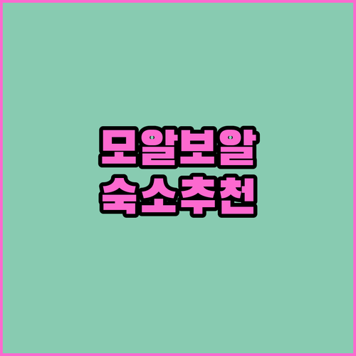 모알보알 숙소 추천 가성비 숙소부터 럭셔리 숙소까지!